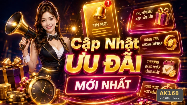 Khuyến Mãi AK168 Tại ak168vn.love: Đọc Chi Tiết Giao Diện Tin Mới, Ưu Đãi Và Điều Kiện – Đánh Giá Ưu Đãi Cho Người Mới Bằng Tiêu Chí Minh Bạch Qua Cuộc Kiểm Tra Giao Diện | Góc Tiếp Cận Thân Thiện