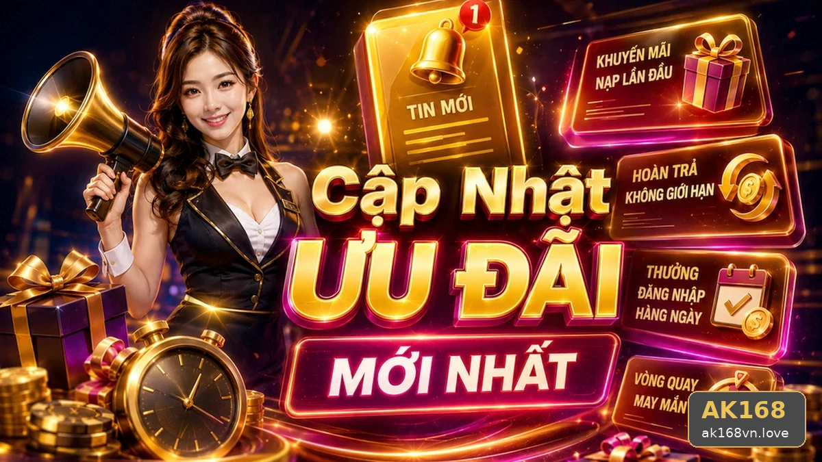 Khuyến Mãi AK168 Tại ak168vn.love: Đọc Chi Tiết Giao Diện Tin Mới, Ưu Đãi Và Điều Kiện – Đánh Giá Ưu Đãi Cho Người Mới Bằng Tiêu Chí Minh Bạch Qua Cuộc Kiểm Tra Giao Diện | Góc Tiếp Cận Thân Thiện